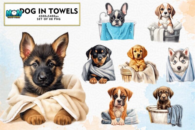 dog-in-white-towels-sublimation-clipart