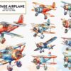 vintage-airplane-sublimation-clipart