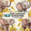 baby-elephant-with-sunflowers-clipart