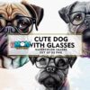 cute-dog-with-glasses-watercolor-clipart