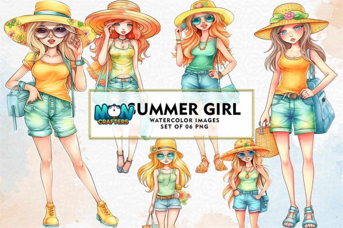 summer-girl-watercolor-sublimation
