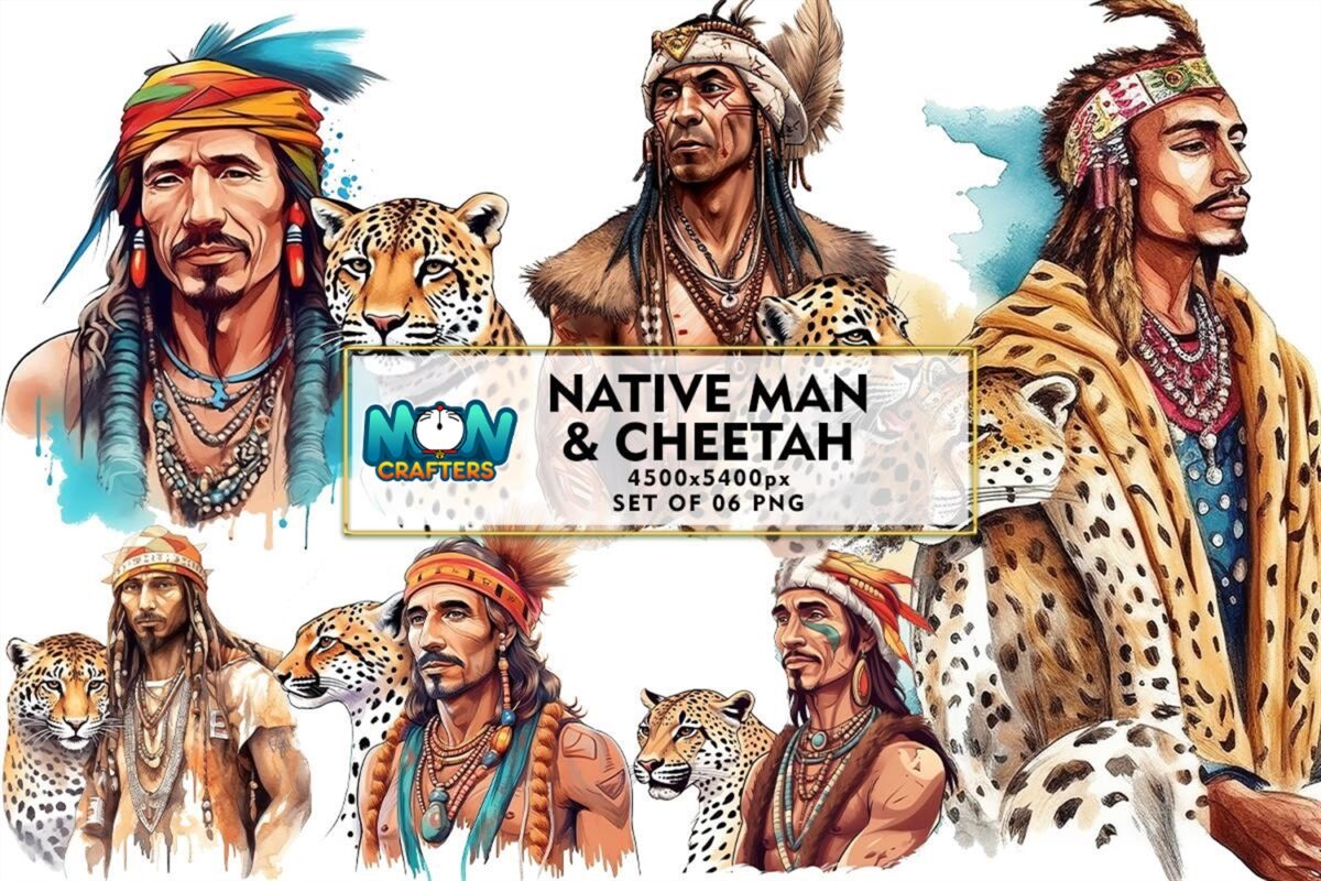 native-man-and-cheetah-sublimation
