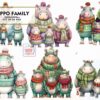 christmas-family-hippo-watercolor-png