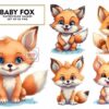 baby-fox-watercolor-sublimation-clipart