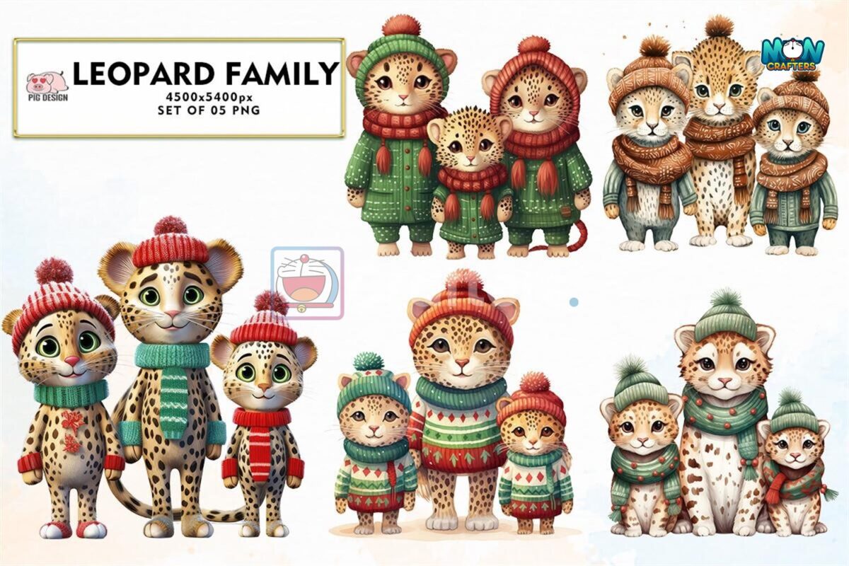 christmas-family-leopard-watercolor-png