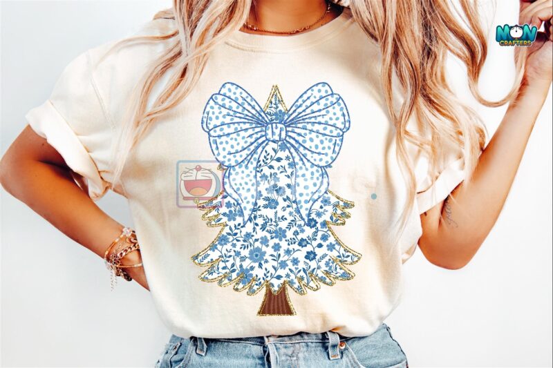 glitter-blue-coquette-christmas-tree-png