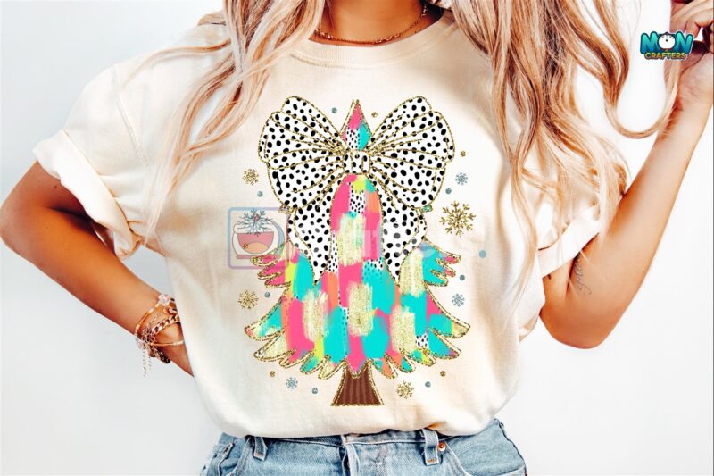 coquette-glitter-pink-christmas-tree-png