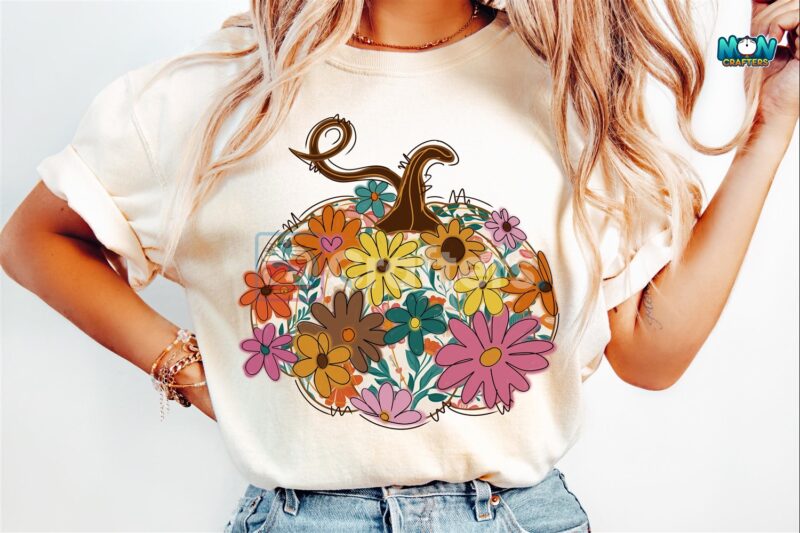 boho-floral-fall-pumpkin-png