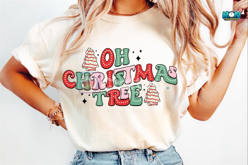 retro-christmas-tree-cake-png