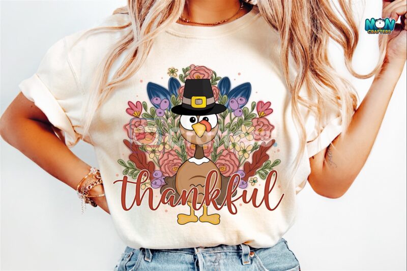 thankful-thanksgiving-floral-turkey-png