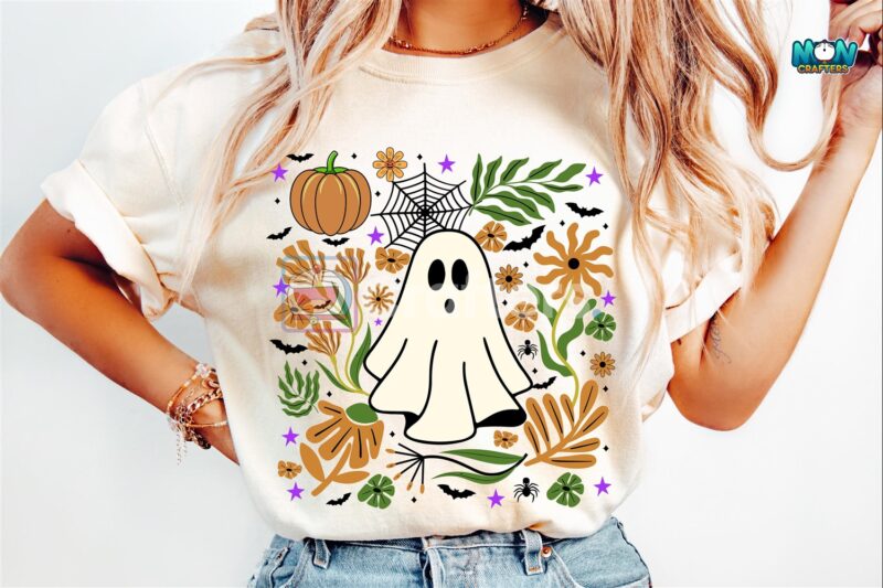retro-boho-fall-floral-ghost-png