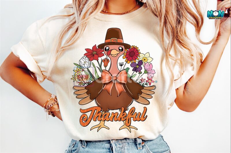 floral-thanksgiving-thankful-turkey-png