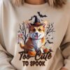 too-cute-to-spook-dog-corgi-t-shirt-png
